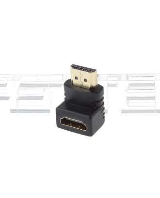 Right Angle HDMI Male to HDMI Female Adapter Converter