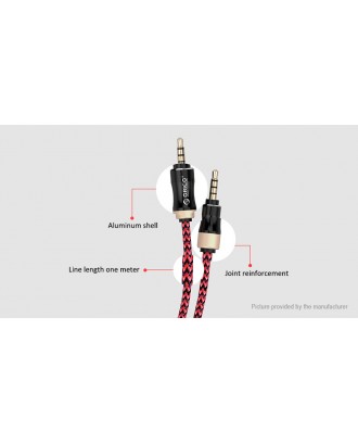 Authentic ORICO 3.5mm to 3.5mm Braided AUX Audio Cable (100cm)
