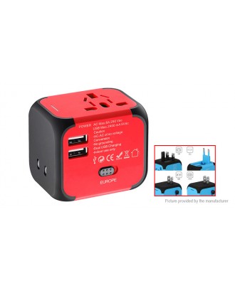 SL-176 Universal 2-Port USB AC Travel Charger Power Adapter
