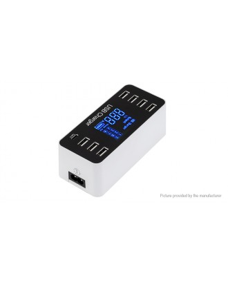 A9 LCD Display 8-Port USB Charger Power Adapter (EU)
