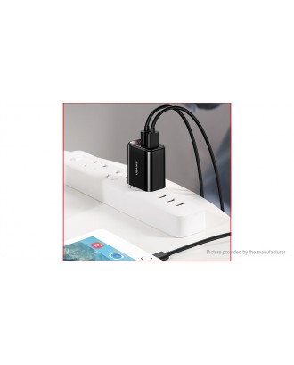 Authentic USAMS T17 Dual USB Travel Wall Charger Power Adapter (EU)