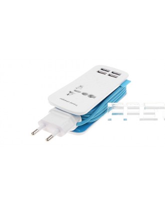 4-Port USB Travel Charger Power Adapter (EU)