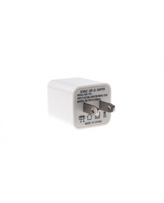 Universal Dual USB US Plug AC Power Adapter Charger