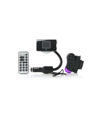 1.5" LCD MP3 Player FM Transmitter + Bluetooth Hands-Free
